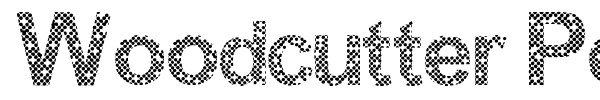 Woodcutter Points font preview